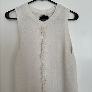 ASOS design white fringe maxi dress